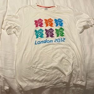 London 2012 Olympics white short sleeve shirt